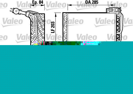 Valeo 817092 испаритель, кондиционер на PEUGEOT 405 II Break (4E)