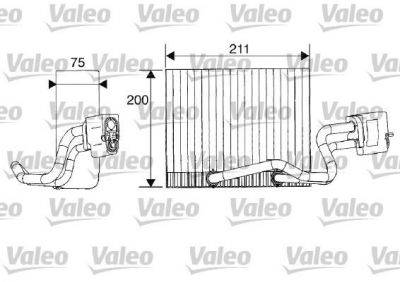 Valeo 817173 испаритель, кондиционер на RENAULT CLIO II (BB0/1/2_, CB0/1/2_)
