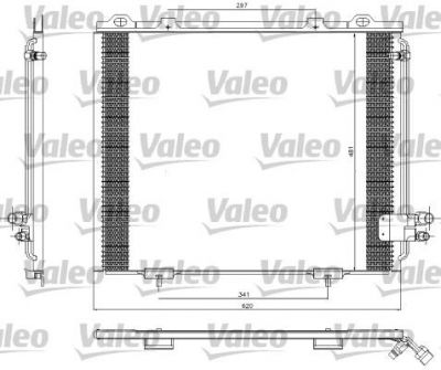 Valeo 817252 конденсатор, кондиционер на MERCEDES-BENZ E-CLASS универсал (S210)