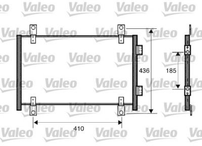 Valeo 818018 конденсатор, кондиционер на FIAT DUCATO фургон (244)