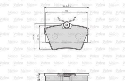 Valeo 872748 комплект тормозных колодок, дисковый тормоз на OPEL VIVARO фургон (F7)