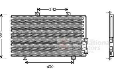 Van Wezel 01005063 конденсатор, кондиционер на ALFA ROMEO 146 (930)