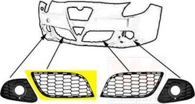 Van Wezel 0113596 решетка вентилятора, буфер на ALFA ROMEO GIULIETTA (940)