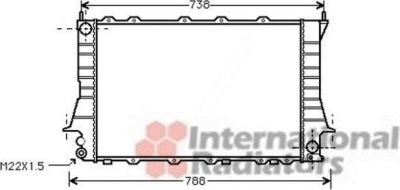 Van Wezel 03002083 радиатор, охлаждение двигателя на AUDI 100 (4A, C4)