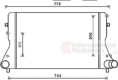 Van Wezel 03004386 интеркулер на AUDI TT Roadster (8J9)