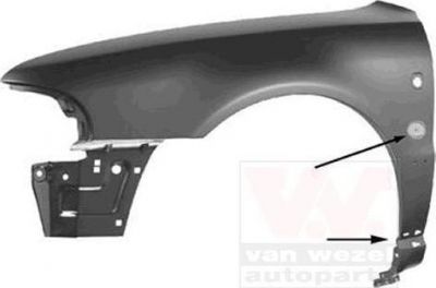 Van Wezel 0323653 крыло на AUDI A4 Avant (8D5, B5)