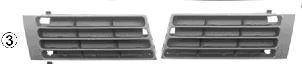 Van Wezel 0324593 решетка вентилятора, буфер на AUDI A4 (8D2, B5)
