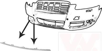 Van Wezel 0340582 облицовка / защитная накладка, буфер на AUDI A6 (4F2, C6)