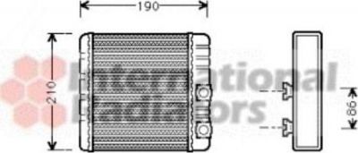 Van Wezel 06006211 теплообменник, отопление салона на X3 (E83)