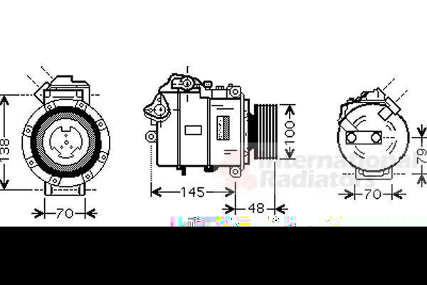 Van Wezel 0600K328 компрессор, кондиционер на 3 кабрио (E93)