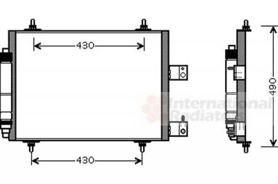 Van Wezel 09005213 конденсатор, кондиционер на PEUGEOT EXPERT Tepee (VF3V_)