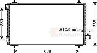 Van Wezel 09005271 конденсатор, кондиционер на FIAT ULYSSE (179AX)