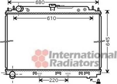 Van Wezel 13002296 радиатор, охлаждение двигателя на NISSAN NAVARA (D40)