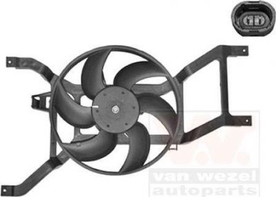 Van Wezel 1514748 вентилятор, охлаждение двигателя на DACIA LOGAN (LS_)