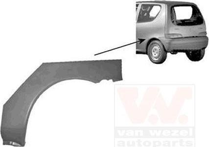 Van Wezel 1601145 боковина на FIAT SEICENTO / 600 (187)