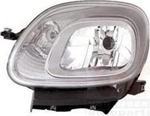 Van Wezel 1607961 основная фара на FIAT PANDA VAN (312_, 312)