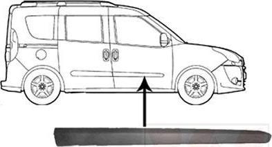Van Wezel 1638424 облицовка / защитная накладка, дверь на FIAT DOBLO c бортовой платформой/ходовая часть (263)