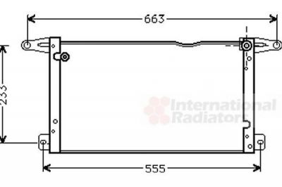 Van Wezel 17005154 конденсатор, кондиционер на FIAT UNO (146A/E)