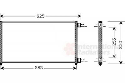 Van Wezel 17005256 конденсатор, кондиционер на FIAT DOBLO Cargo (223)
