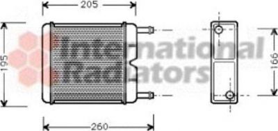 Van Wezel 18006130 теплообменник, отопление салона на FORD TAUNUS '80 (GBS, GBNS)