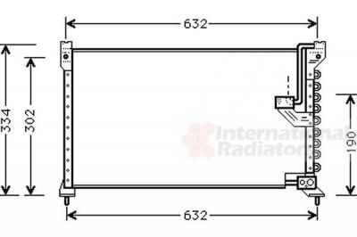 Van Wezel 25005085 конденсатор, кондиционер на HONDA ACCORD IV (CB)