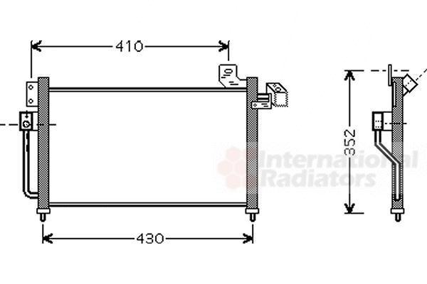 Van Wezel 27005155 конденсатор, кондиционер на MAZDA 323 S VI (BJ)