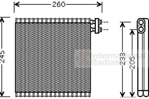 Van Wezel 2700V216 испаритель, кондиционер на MAZDA 6 Hatchback (GG)