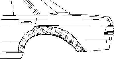 Van Wezel 3010148 боковина на MERCEDES-BENZ седан (W123)