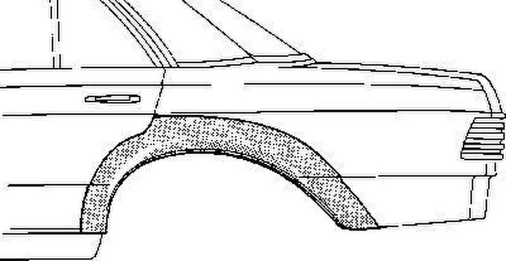 Van Wezel 3010148 боковина на MERCEDES-BENZ седан (W123)