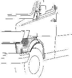 Van Wezel 3070158 крыло на MERCEDES-BENZ T1 фургон (602)