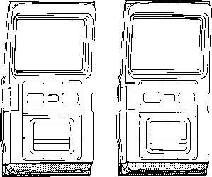 Van Wezel 3071249 задняя дверь на MERCEDES-BENZ T1 фургон (602)