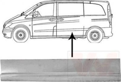 Van Wezel 3080174 дверь, кузов на MERCEDES-BENZ VIANO (W639)
