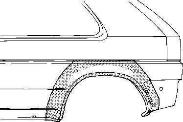 Van Wezel 3305145 боковина на NISSAN MICRA II (K11)