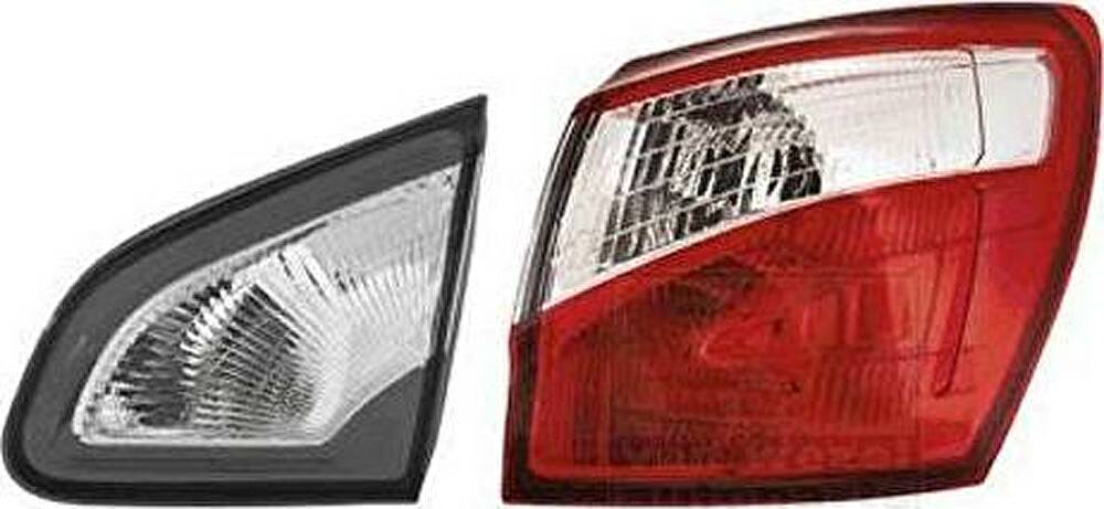 Van Wezel 3389922 задний фонарь на NISSAN QASHQAI / QASHQAI +2 (J10, JJ10)