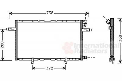 Van Wezel 37005297 конденсатор, кондиционер на OPEL FRONTERA B (6B_)