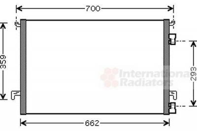 Van Wezel 37005457 конденсатор, кондиционер на OPEL VECTRA C GTS