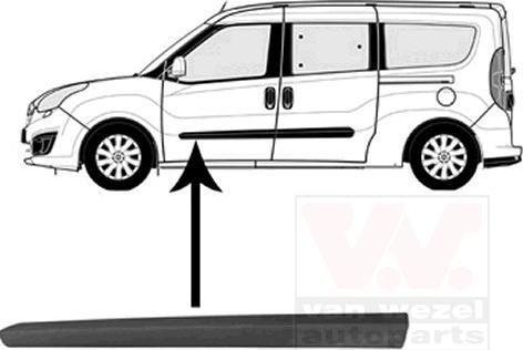 Van Wezel 3706423 облицовка / защитная накладка, дверь на OPEL COMBO Tour (X12)