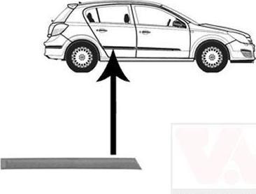Van Wezel 3745426 облицовка / защитная накладка, дверь на OPEL ASTRA H (L48)