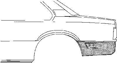 Van Wezel 3760133 боковина на OPEL ASCONA C Наклонная задняя часть (84_, 89_)