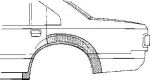 Van Wezel 3763148 боковина на OPEL VECTRA A (86_, 87_)