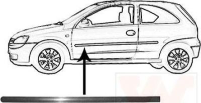 Van Wezel 3777427 облицовка / защитная накладка, дверь на OPEL CORSA C (F08, F68)