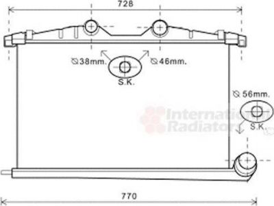 Van Wezel 40004363 интеркулер на PEUGEOT 407 купе (6C_)