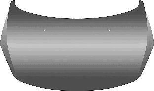 Van Wezel 4041660 капот двигателя на PEUGEOT 307 SW (3H)