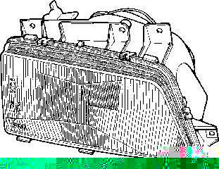 Van Wezel 4045941 основная фара на PEUGEOT 405 I Break (15E)