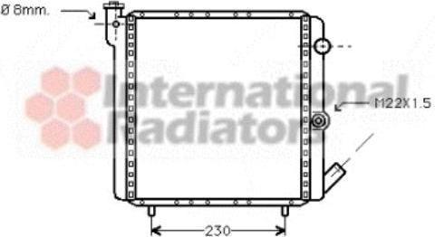 Van Wezel 43002016 радиатор, охлаждение двигателя на RENAULT SUPER 5 (B/C40_)
