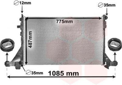 Van Wezel 43002560 радиатор, охлаждение двигателя на OPEL MOVANO B фургон