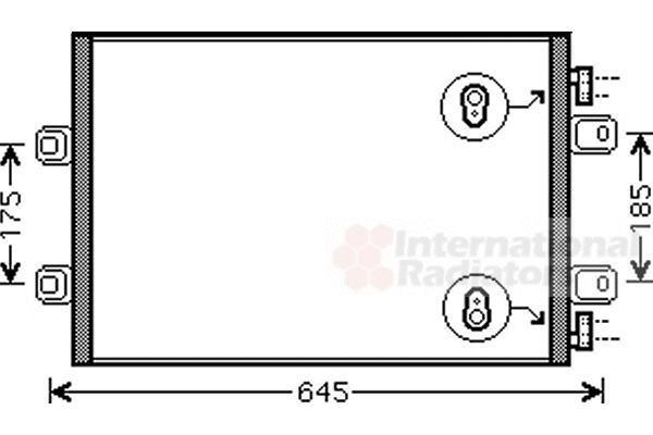 Van Wezel 43005406 конденсатор, кондиционер на RENAULT TRUCKS MASCOTT c бортовой платформой/ходовая часть