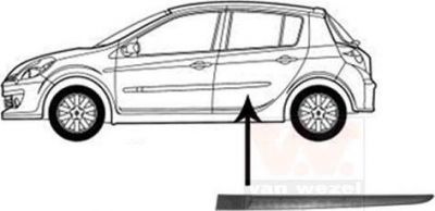 Van Wezel 4331425 облицовка / защитная накладка, дверь на RENAULT CLIO III (BR0/1, CR0/1)