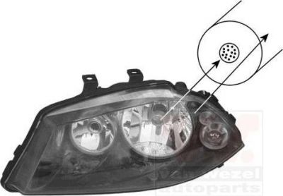 Van Wezel 4917966V основная фара на SEAT CORDOBA (6L2)