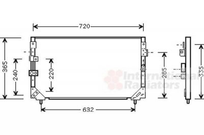 Van Wezel 53005006 конденсатор, кондиционер на TOYOTA LAND CRUISER 80 (_J8_)